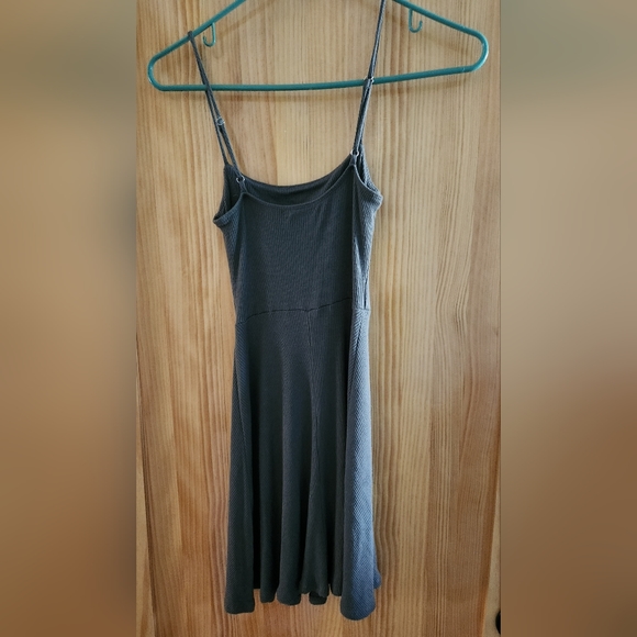 Aqua Ribbed Fit-and-Flare Cami Dress - Picture 4 of 5